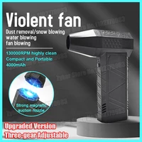 Portable Air Blower Turbo Jet Fan 130000RPM Handheld Duct Fan High-Performance Cyclone Turbo Electric Mini PC Air Duster Blower 1