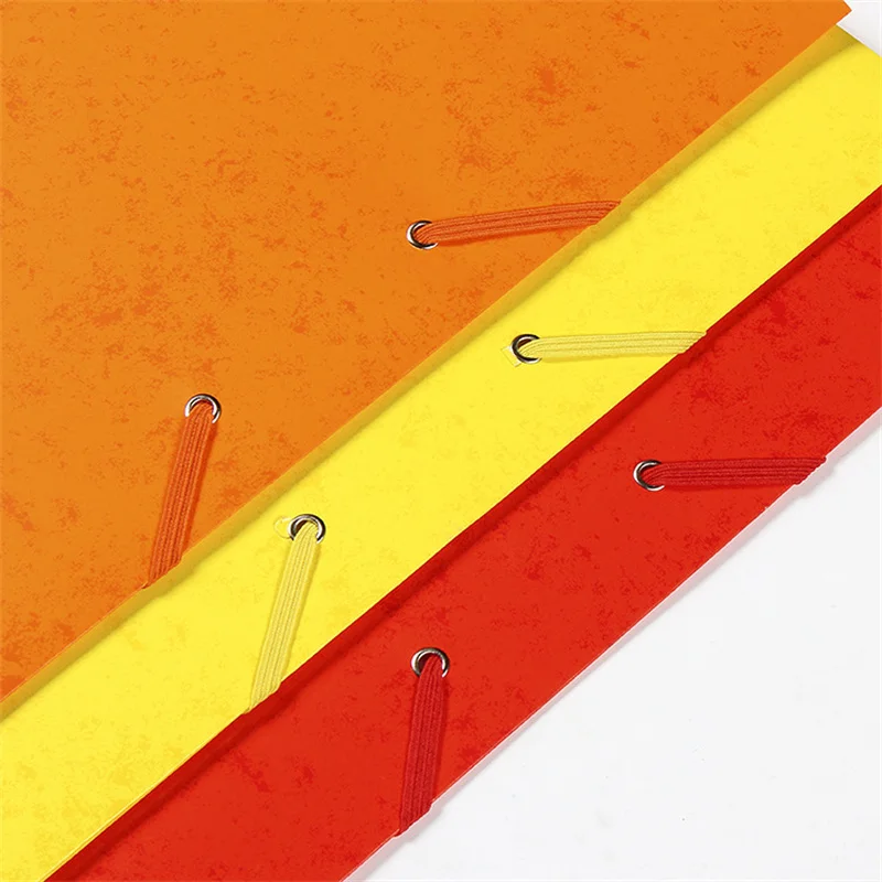 10PCS A4 FC File Folder with Elastic Cord Document Organizer Paper Folders Extra Capacity for Business Home School Office