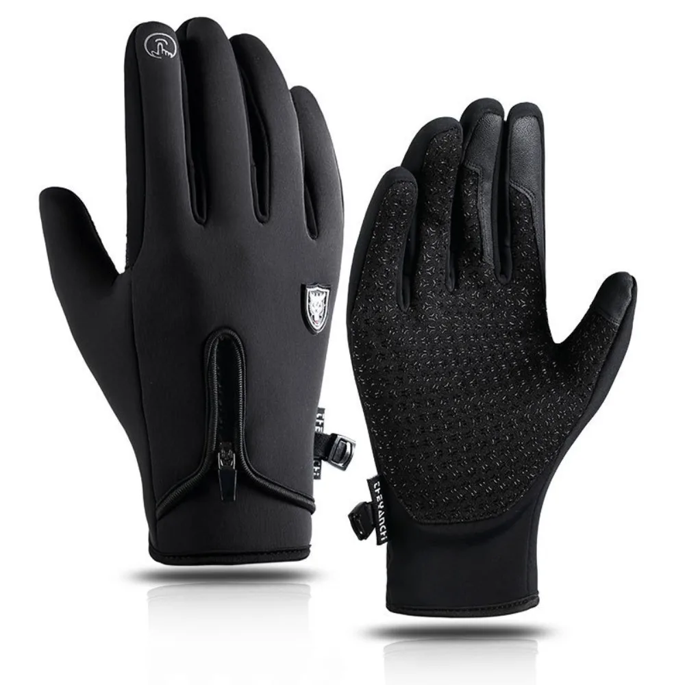 

Waterproof Gloves Hot Sale Touch Screen Non Slip Split Finger Gloves Windproof Warm Insulation Cycling Gloves Unisex