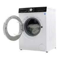 Compact Front Load Washer 2.2-Cu.Ft 15 Cycles 5 Temp Settings LED Display White Space-Saving Design 2