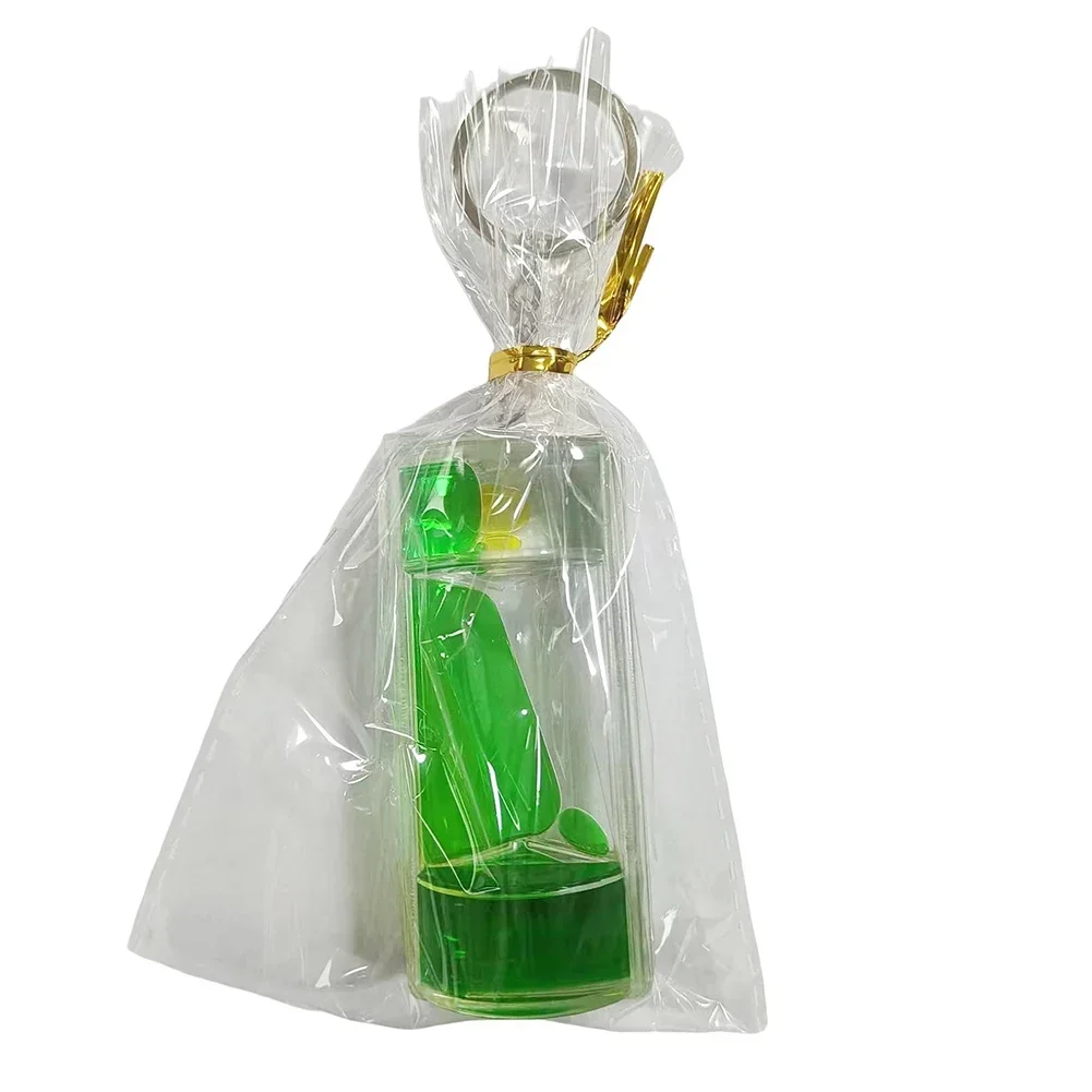 Oil Drop Hourglass Creative Crystal Pendant Colorful Liquid Floating Keychain Home Decoration Stress Relief Children Sandglass sand timer liquid hourglass timer colored hourglass
