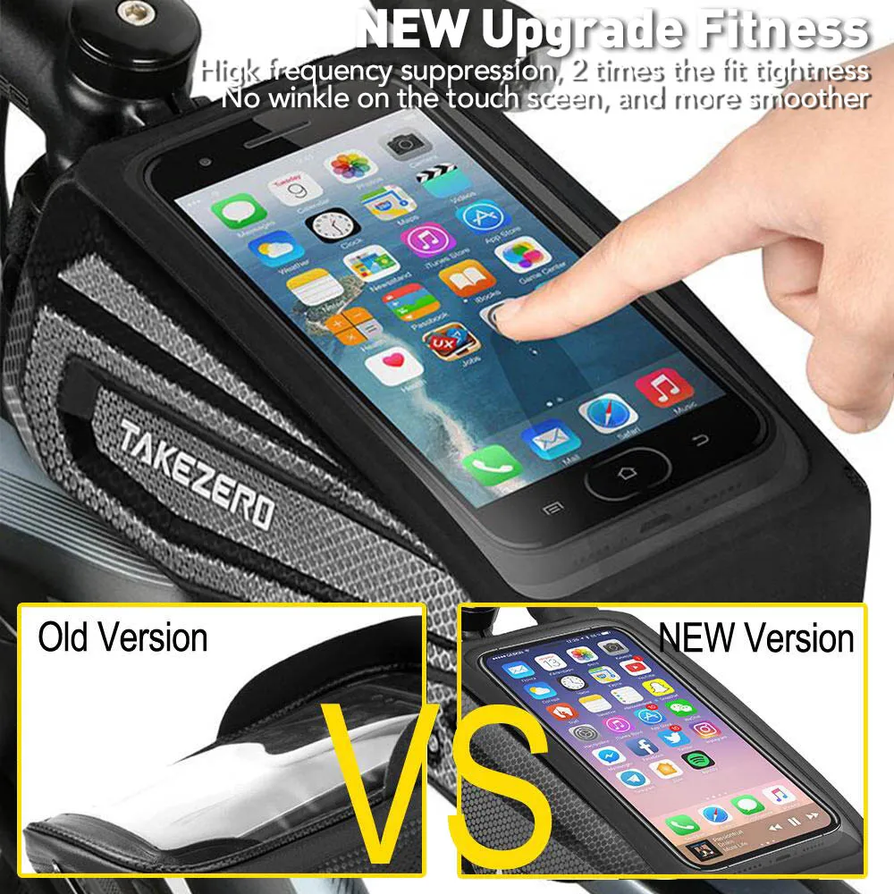 Bicycle Bag Waterproof Touch Screen Cycling Bag Top Front Tube Frame MTB Road Bike 7.2 Phone Case Bike Accessories bike bag bicycle bag bike accessory