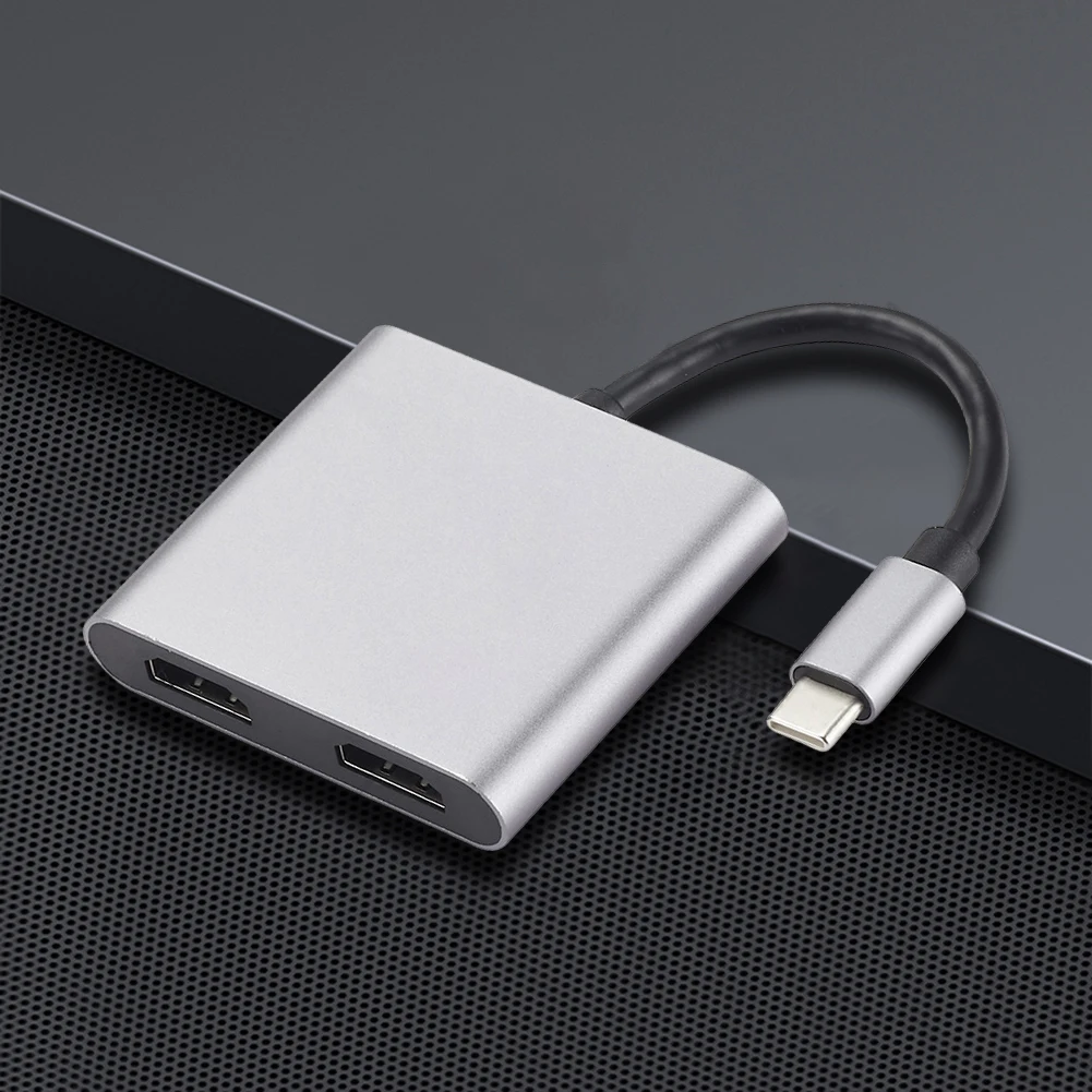 

Док-станция с разъемом Type-C и двумя HDMI-совместимыми разъемами