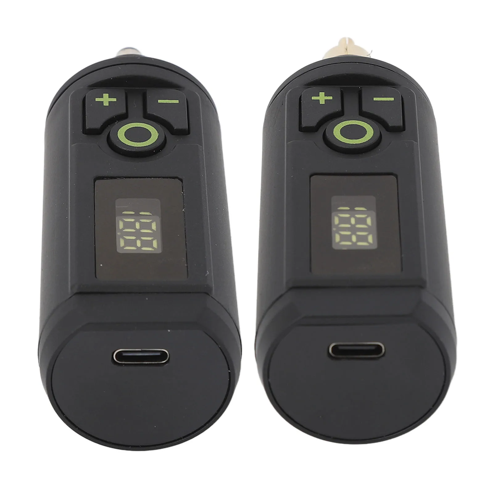 Black Tattoo Machine Battery Wireless Tattoo Machine Battery Type C Alloy Digital LCD Power Supply for Beauty Salon