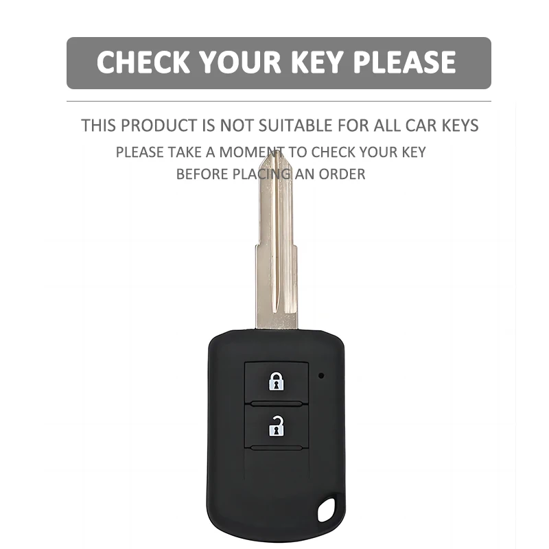 Car Key Cover Case shell for Mitsubishi Eclipse Cross ASX Lancer EX Galant Outlander Pajero 2Button Car key