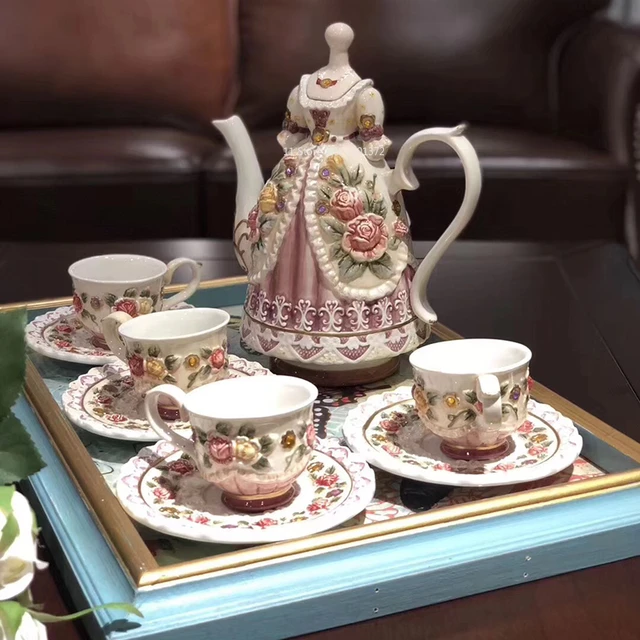 Grace Teaware Mint Stripe with Gold Dots Fine Porcelain Tea Cup and Saucer  – GracieChinaShop