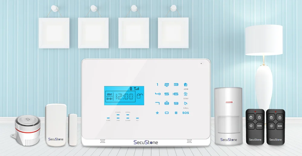 Self defense products Tuya WIFI Smart home Gsm Alarm Security Alarm System Support Alexa and google