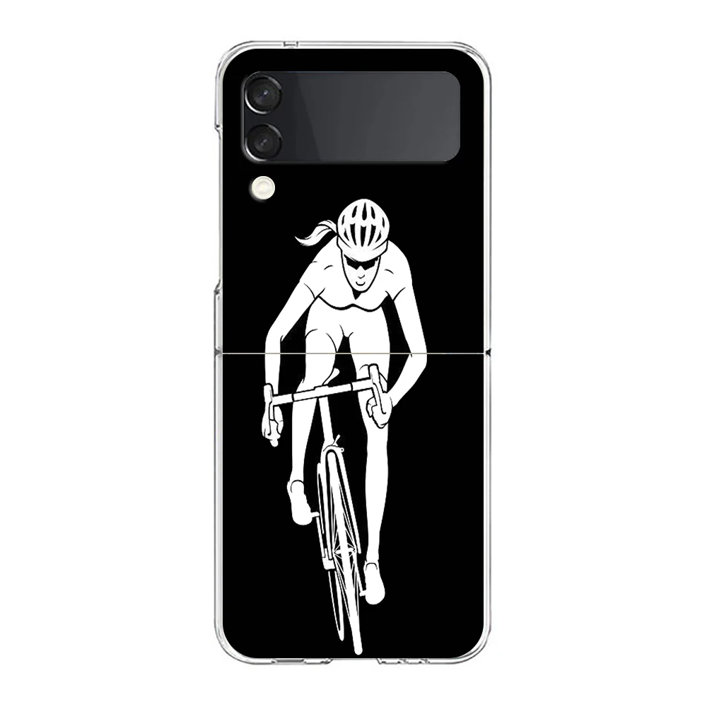 Rugged Mountain Bike Art Hard Folding Phone Case