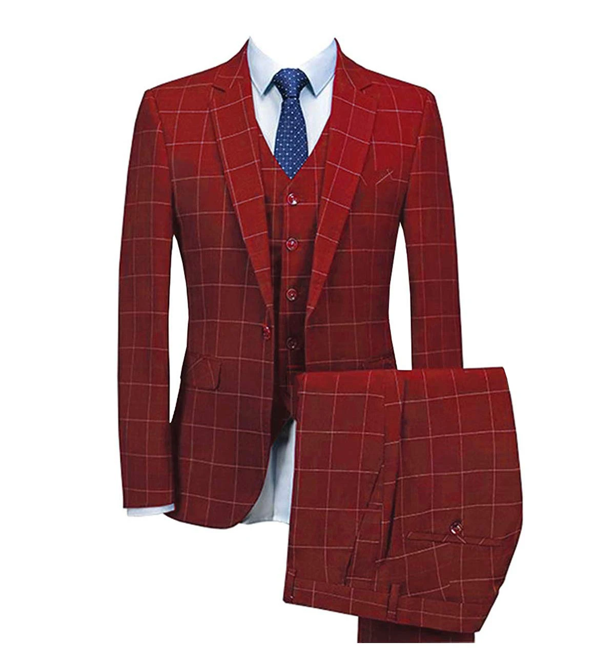 Men's Checked Three Pieces Tuxedos Formal Leisure One Button Notch Lapel Suit Groom Business Tuxedos men suits wedding prom sui