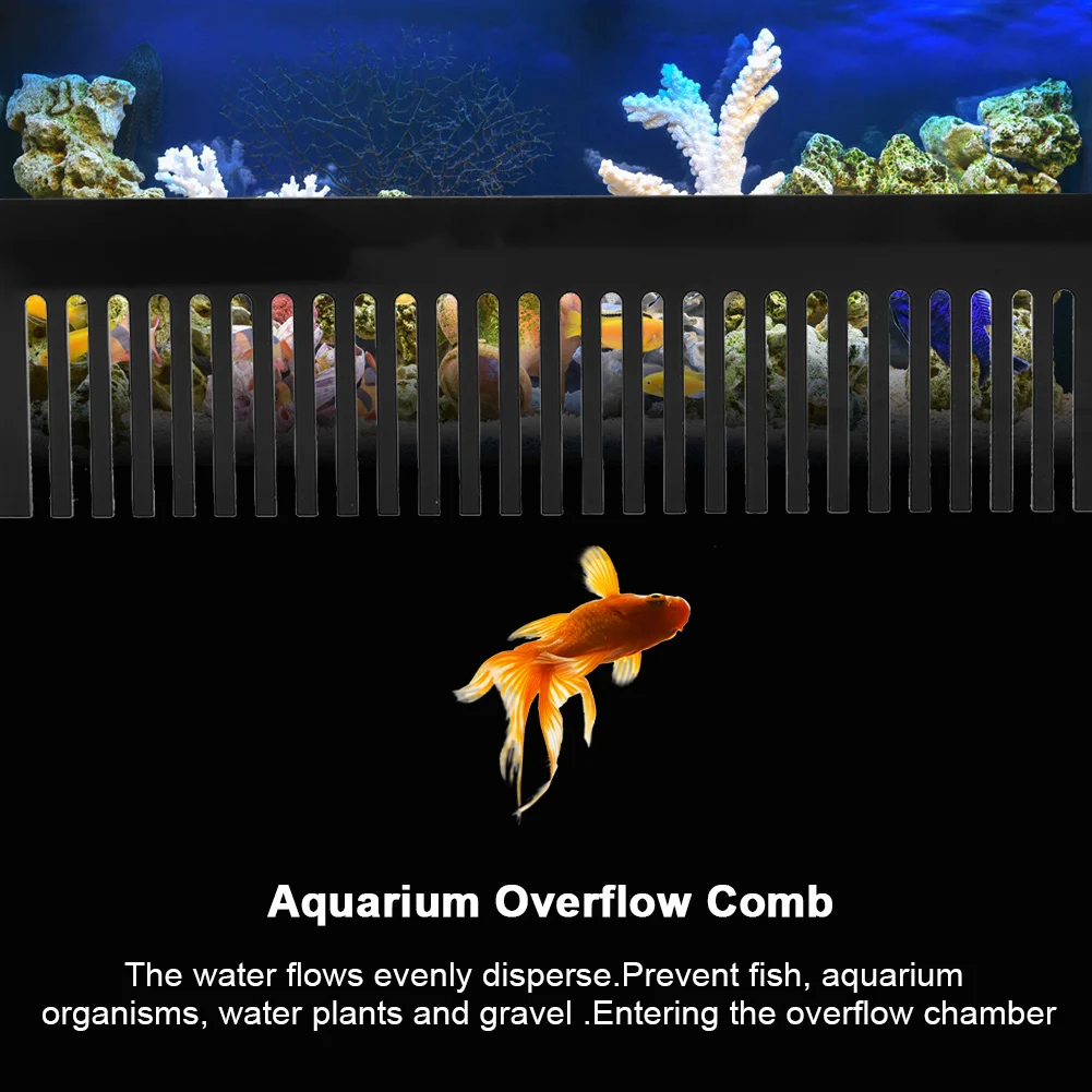 Acrylic Flow Weir Comb Water Avoid Overflow Fish for Aquarium Fish Tank