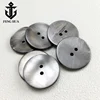 10PC Natural Black Mother of Pearl Shell Grey Round 2-holes Flatback Button DIY Suit Cufflinks Invitation Scrapbook Sewing Decor 2