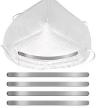100Pcs/Set Face Mask Holder Clip Nose Bridge Bracket Fog Glasses Mask Accessories Anti-Leakage Nose Pad Aluminum Strip Nose Wire
