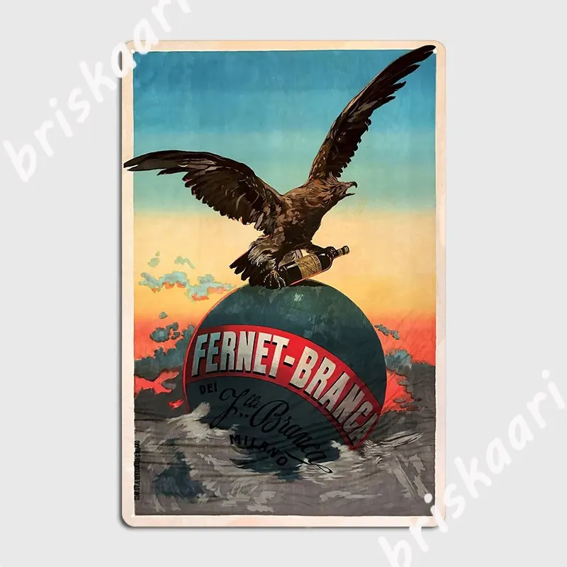 

Fernet Branca Metal Sign Wall Decor Cinema Printing Cinema Living Room Tin Sign Poster