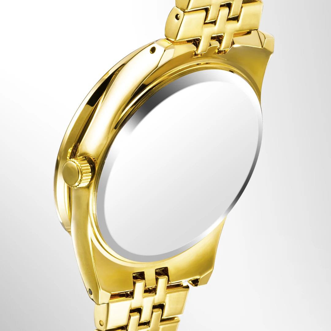 Women Men\'s Quartz Watches Iced Out Diamond Bling Red Watch For Male Female Couple Waterproof Calendar Lover Clock New In