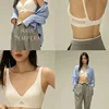 Women Sexy Seamless Bra Hollow Out Ladies Full Cup Adjustable Fashion Solid Underwear Female Soft Breathable Wireless Brassiere 2
