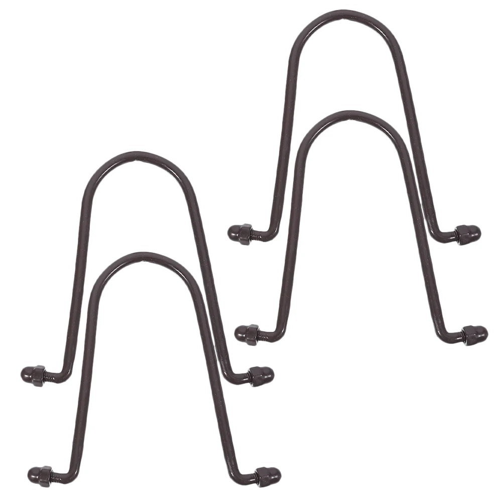 

4 Pcs Hook up Component Rain Chain Parts Plant Pot Iron Downspout Gutter Clips Drainer