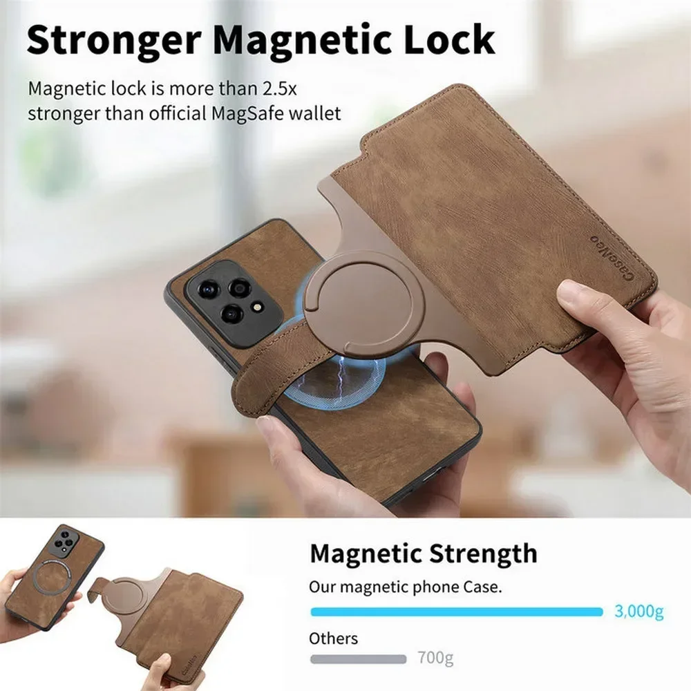 Premium 2-in-1 Detachable Leather Flip Case and Wallet Cover