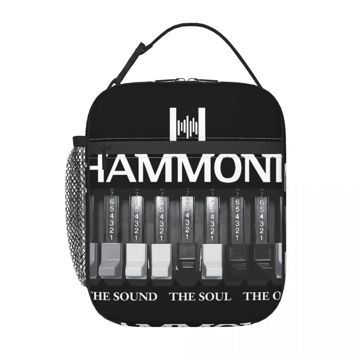 Insulated Lunch Bag Hammond Organ Lunch Box Tote Food Handbag