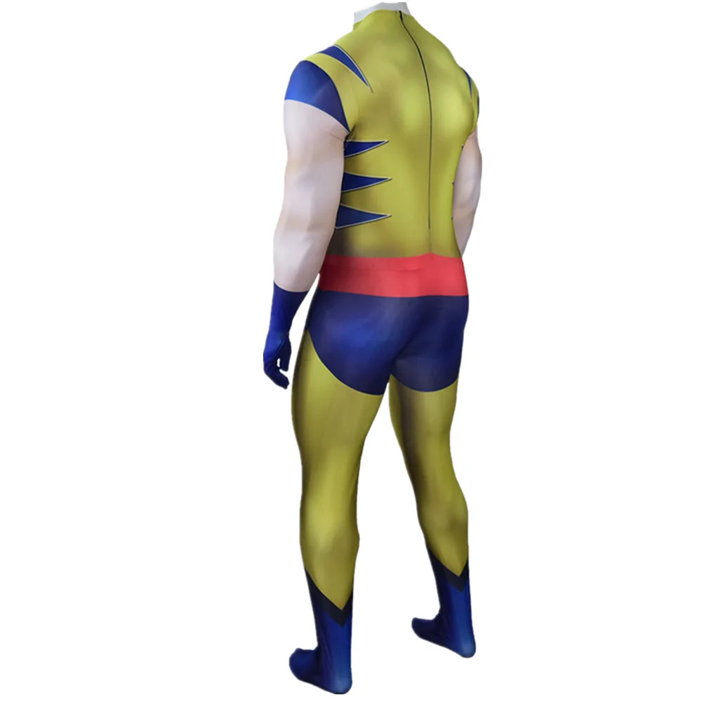 Marvel-Inspired Wolverine Spandex Bodysuit Cosplay Costume for Adults and Kids