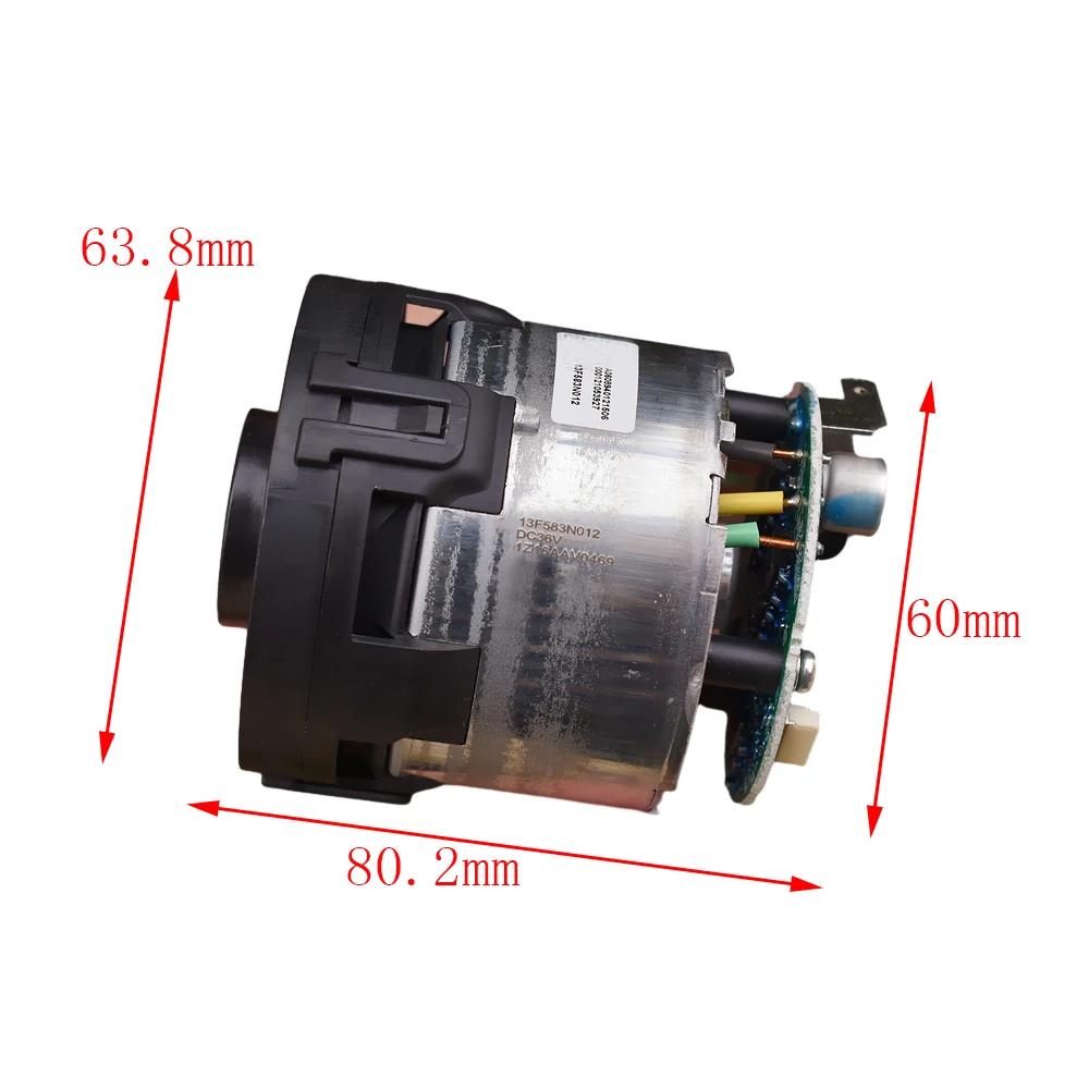 36V 350W Brushless Motor Three Phase High Power Brushless Vacuum Cleaner Fan Aluminum Impeller Electric Motor