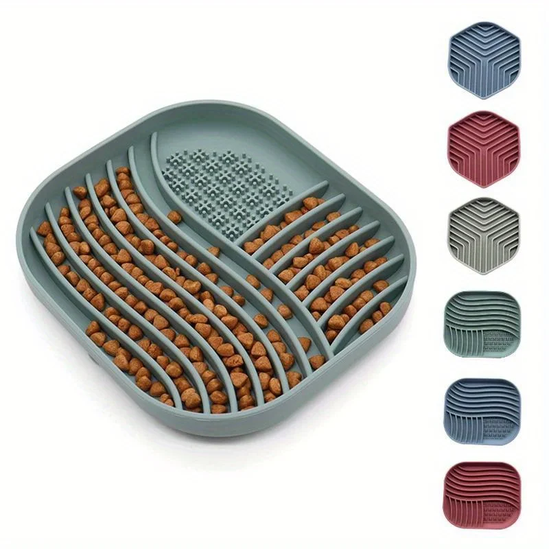 Pet Supplies Slow Food Cushion Cat Anti-Knockover Food Bowl Puppy Anti-choking Silicone Food Plate Cat Basin Meal Cushion Pet Supplies Slow Food Cushion Cat Anti-Knockover Food Bowl Puppy Anti-choking Silicone Food Plate Cat Basin Meal Cushion