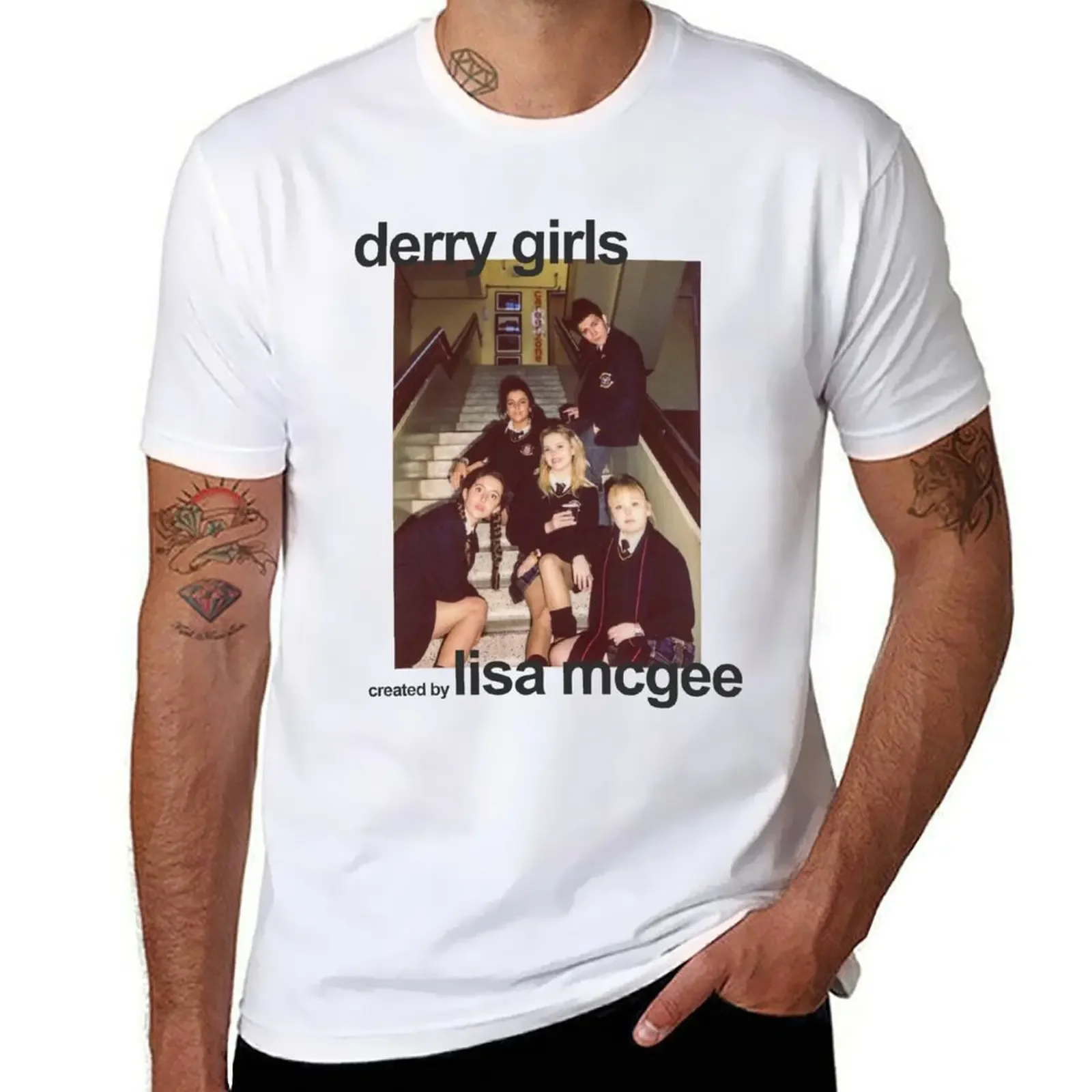 

Derry girls T-shirt heavyweights blacks plain t shirts men