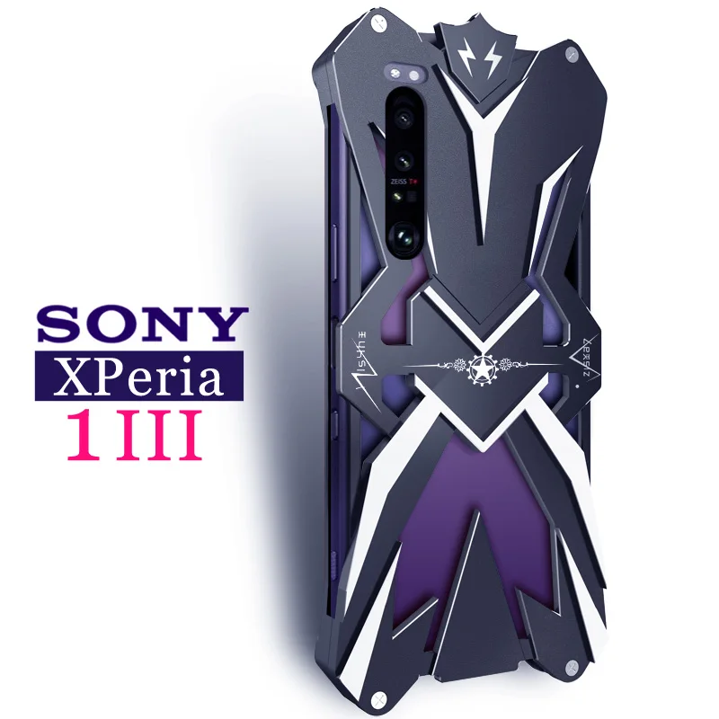 Original Zimon Metal Luxury New Thor Heavy Duty Armor Metal Aluminum Phone Case For Sony Xperia 1 5 10 Ii Iii Iv Cases Cover