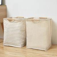 Waterproof Laundry Basket Cotton Linen Dirty Clothes Baskets Laundry Organizer Foldable Sundries Storage Bag Foldabling Hamper 3