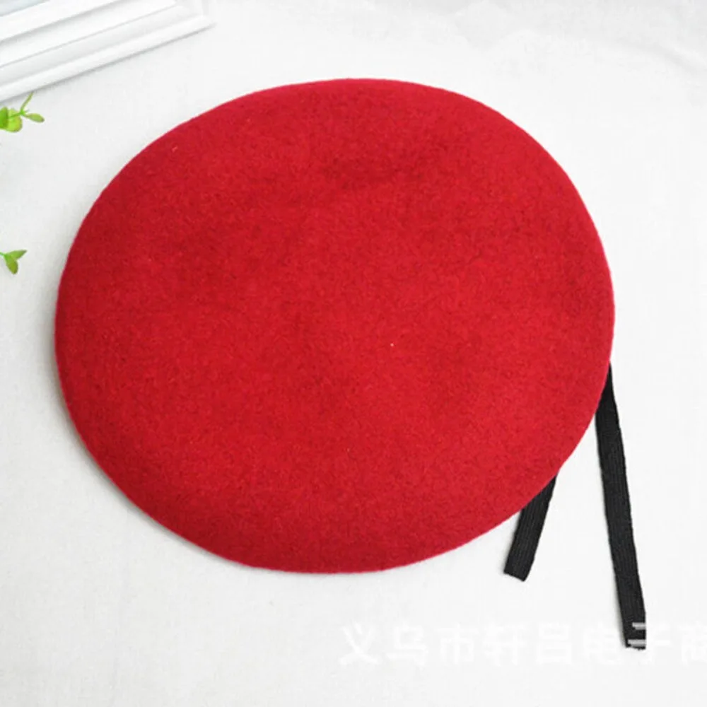 Unisex Uniform Cap Fashion Women Men Army Soldier Hat French Style Wool Bere 3