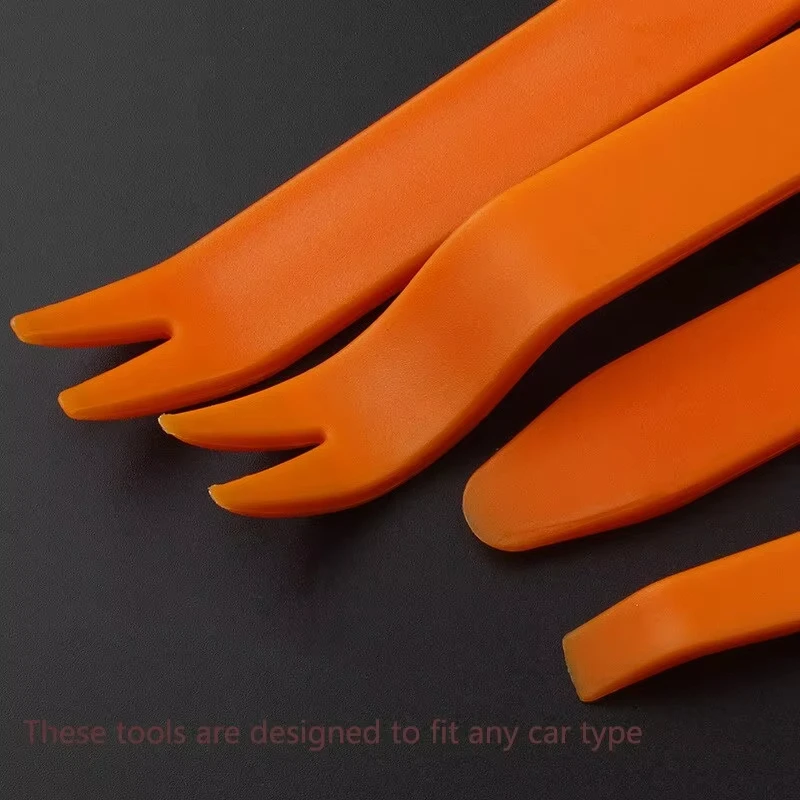 12pcs Automobiles Disassembly Tool Plastic Pry Bar Door Panel Pry Panel Interior Clip Rocker Crowbar Car Repair Combination Suit