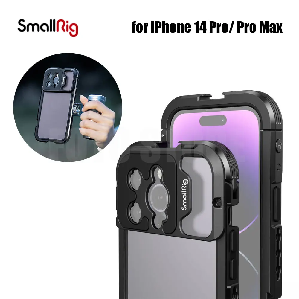 Smallrig-携帯電話用ビデオカメラケージ,iphone 14 pro maxサイド 