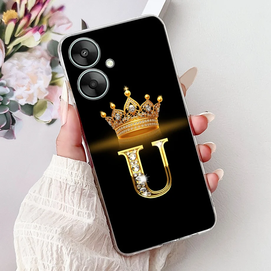 Luxury Crown Letters Soft Silicone Phone Case