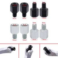 1 Pair Universal Mirror Adapter M10 M8 Clockwise Motorcycle Motorbike Rearview Mirror Adapter Bolt Steel Metal for Motorcycle 1