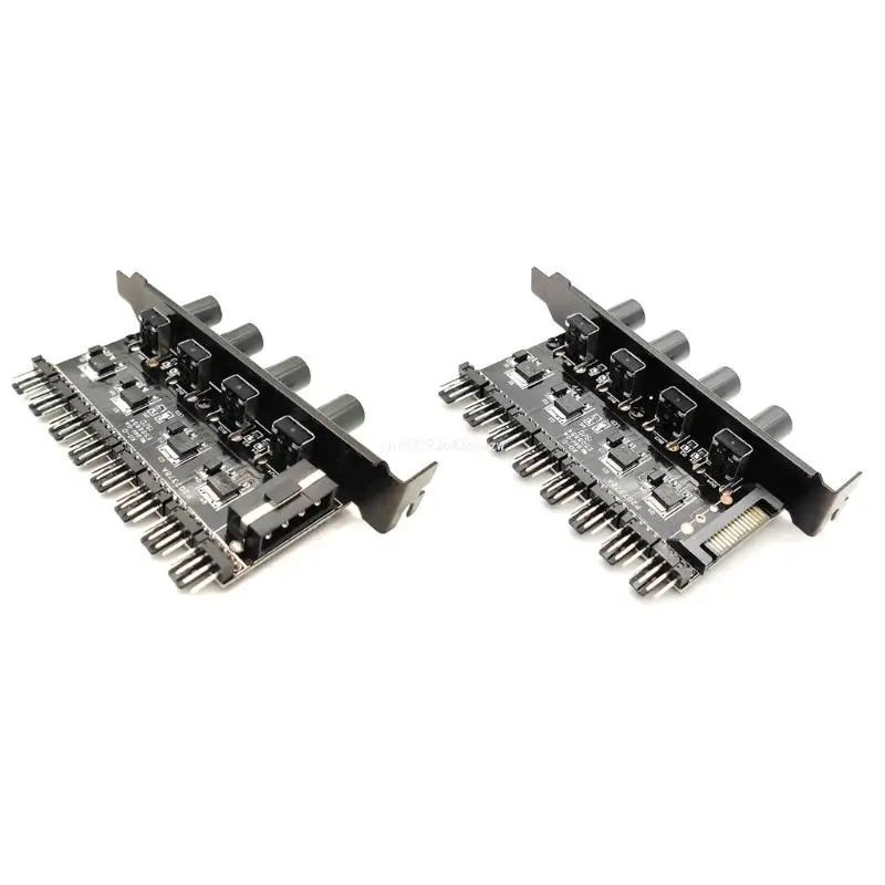 

Computer CPU Cooling Fans, Adapter Chassis Fan and CPU Fan Hub PC Fan Controller Dropship