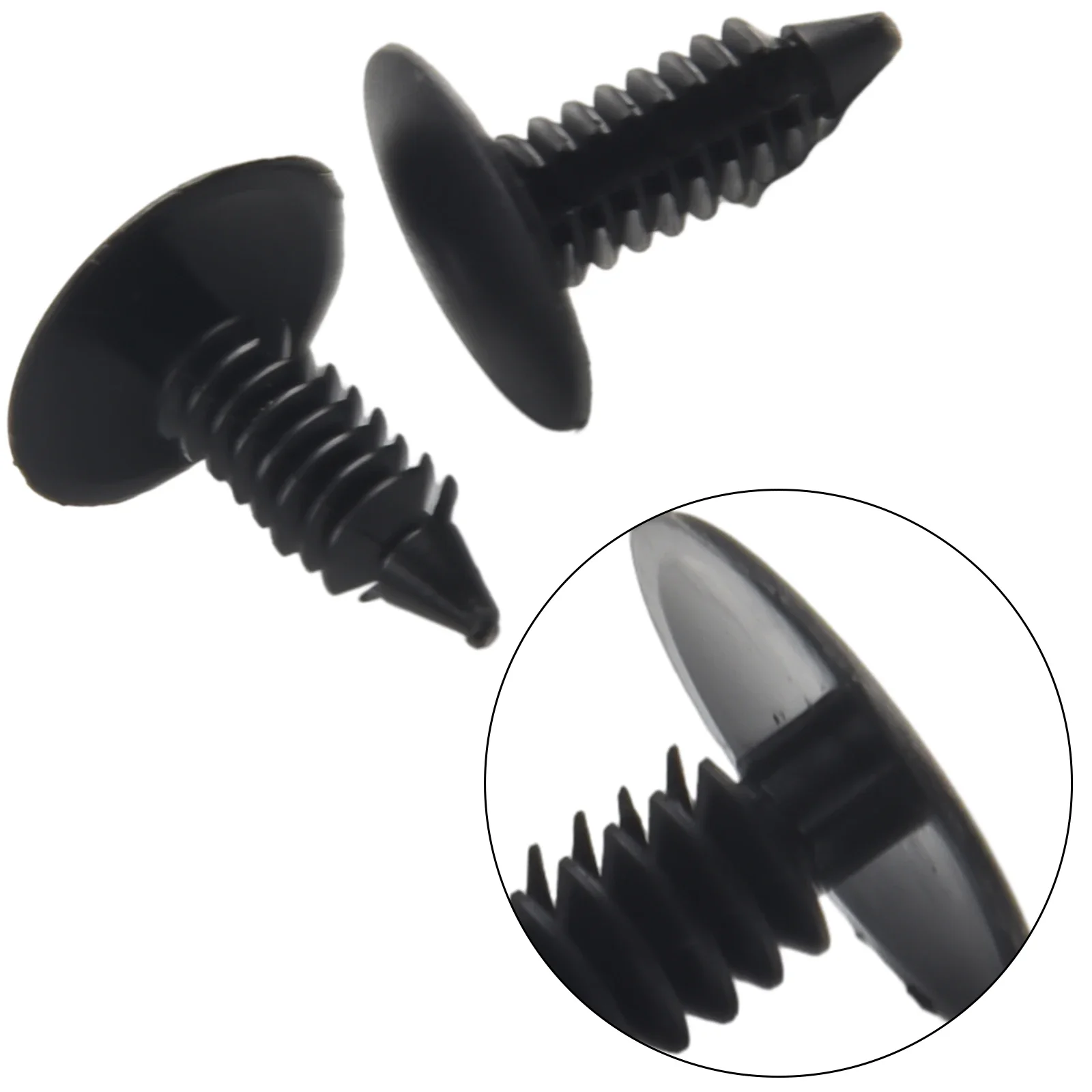 

Universal Fitment 50Pcs 8mm Hole Car Clips Fender Bumper Shield Retainer Plastic Rivet Push Pin Compatible With Models