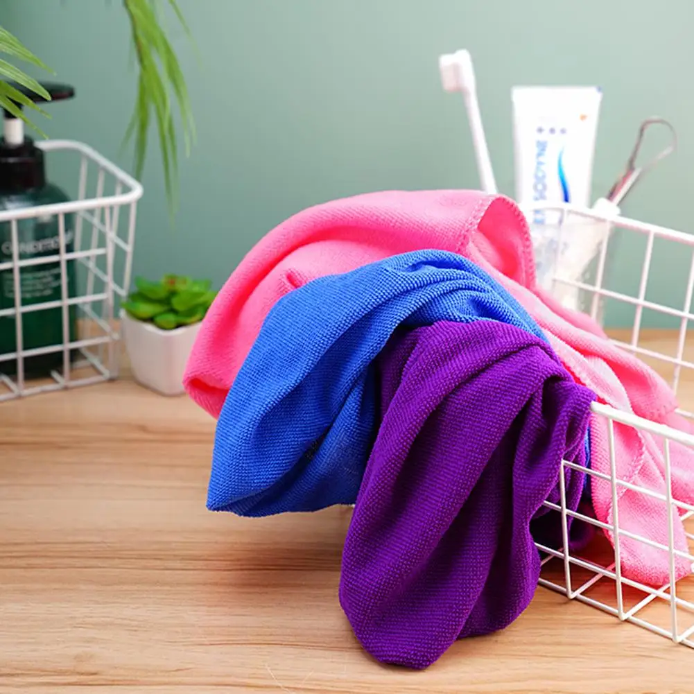35x75CM Rectangular Face Towel Microfiber Towels Embossed Thick Soft Absorbent Ultrafine Fiber Towel Beach Bath Hair Dry