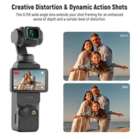 NEEWER 0.75X Wide Angle Lens Compatible with DJI OSMO Pocket 3 Expanded FOV of 108° Magnetic Coated Aspherical Camera Lens - Image 4