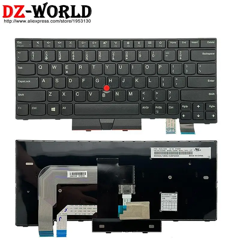 Cfa Tuf Teclado para Lenovo Thinkpad T470 T480 A475 A485 Laptop Russo Coreano Tailandês 01ax446 01ax387 01ax396 us ru kr lt th - Imagem 6