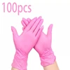 100pcsPink gloves