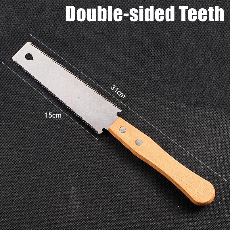 6-inch Double-sided Hand Saw Flexible Blade for Flush Cutting Household Woodworking Tools Fine Tooth Precision Flat Saws hand saw multi purpose saw handheld saw