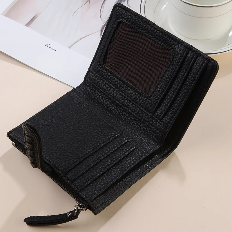2022 Fashion Women Wallets Hasp Small and Slim Coin Pocket Zipper PU Leather High Quality Female Coin Purse Card Holder Wallet