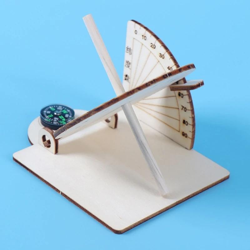 Sundial-Models Equatorial-Sundial Clock Scientific Models-Sundial Desktop Ornaments Geography Teaching Tool for Students R9UA