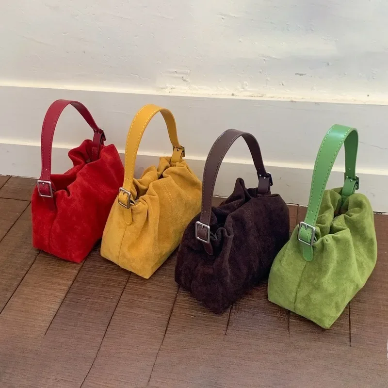 Elegant PU Leather Bucket Bag - Women's Crossbody Shoulder Handbag in Retro Style