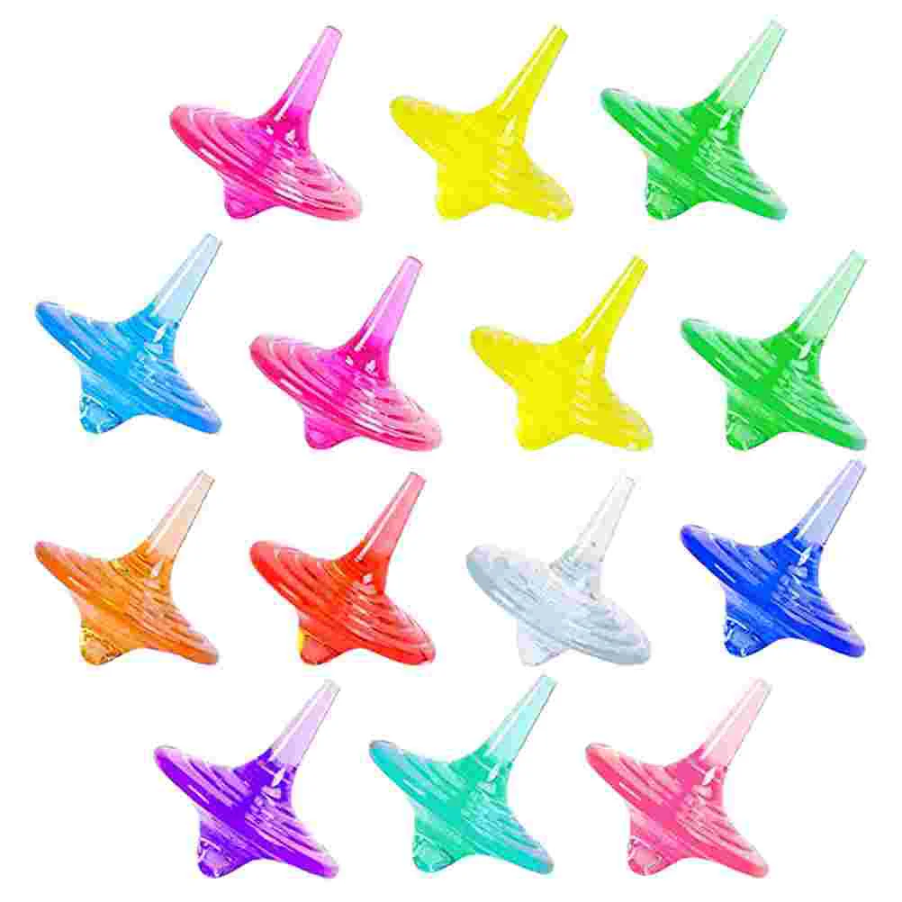 

20 Pcs Toys Indoor Rotating Tops Gyro Safe Funny Children Desktop Acrylic Kids