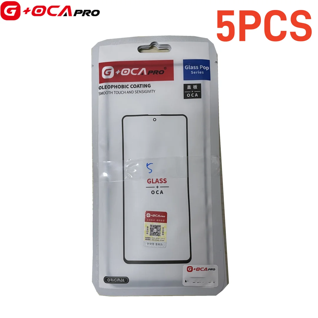 5 Stück G+OCA PRO Frontglaslinse mit OCA-Kleber für MOTOROLA MOTO G04 G5G G7 G8 G9 PLUS PLAY G54 POWER G13 G14 G24 G10 G22 G40 – Detail 4