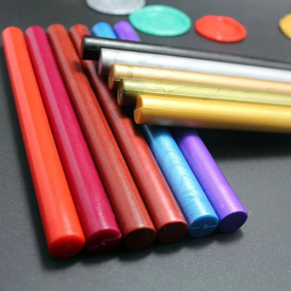 10Pcs/Set Vintage Sealing Wax Sticks for Melting Tool Stamp Envelope Invitation Wholesale