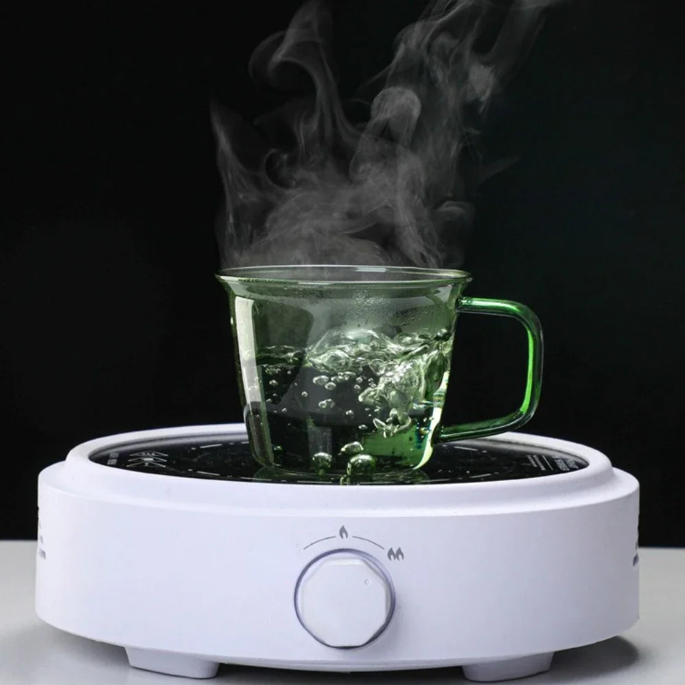 Colored Glass Coffee Cup 250ml High Borosilicate Amber Green Tea Cup Colored Glass Water with Handle Cold and Heat Resistant