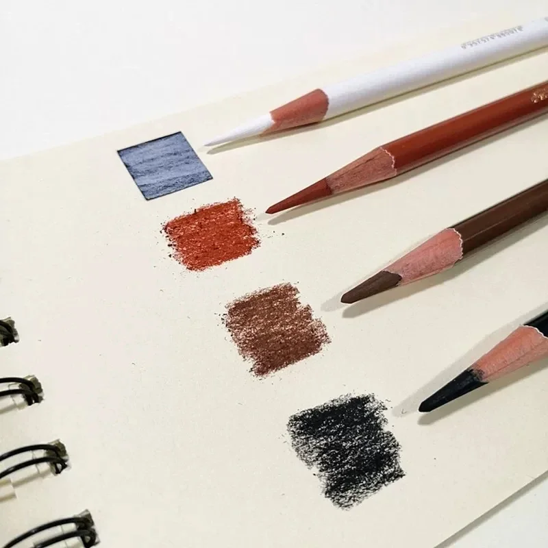 NYONI 스케치 컬러 나무 숯 연필, 전문 미술 스케치, 초상화 드로잉, 유성 연필, 색칠 미술 용품, 8 개