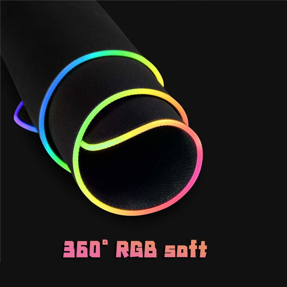 Gamer Mousepad, Desk Mat, Luminous Mouse Pad,