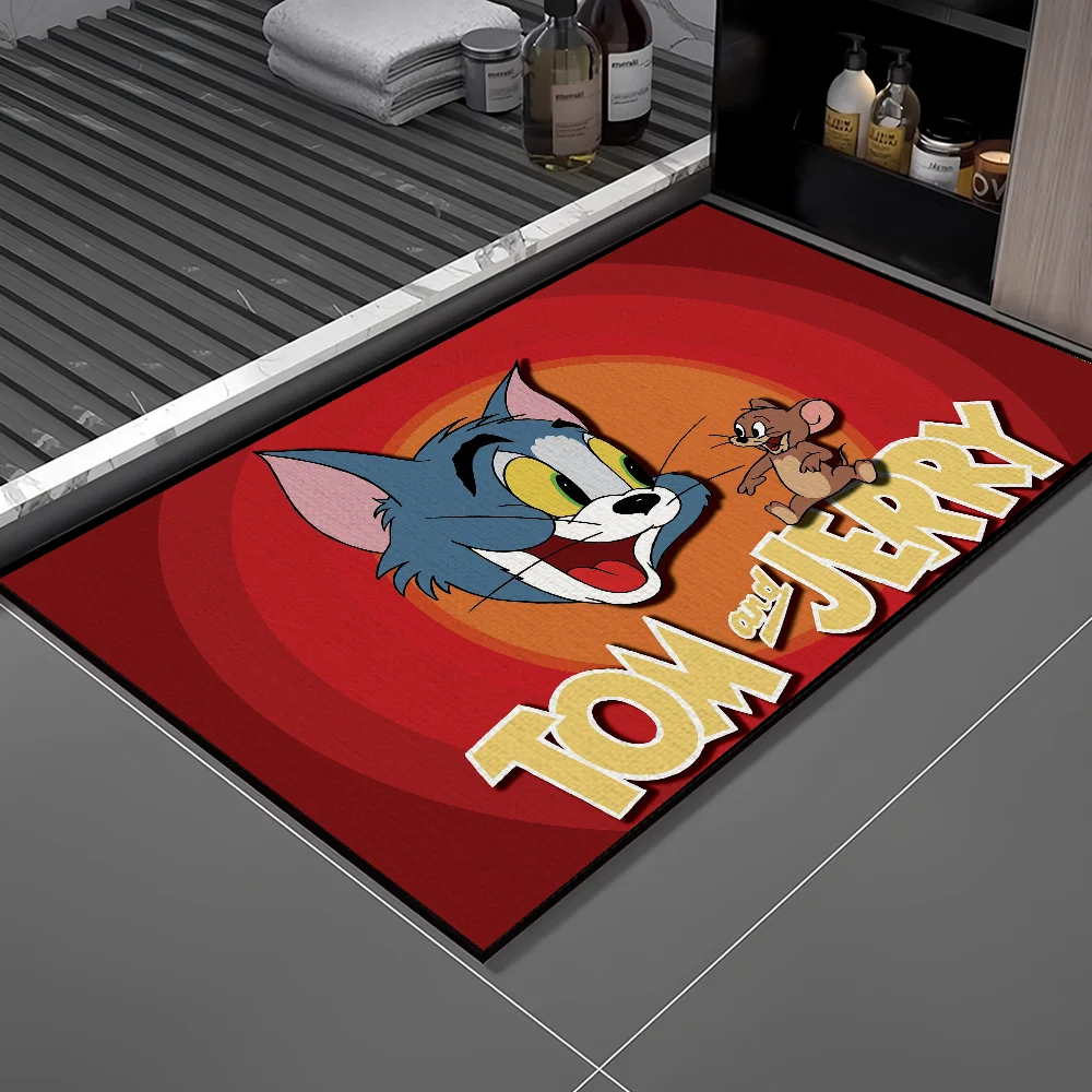 BeastKingdom T-Tom and J-Jerry Door Mat Welcome Entrance Balcony Bathroom Floor Non-slip Rug Bedroom Carpet Home Decoration 5